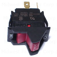 Midwest Fastener 83621 Rocker Switch, Plastic Housing Material - 1