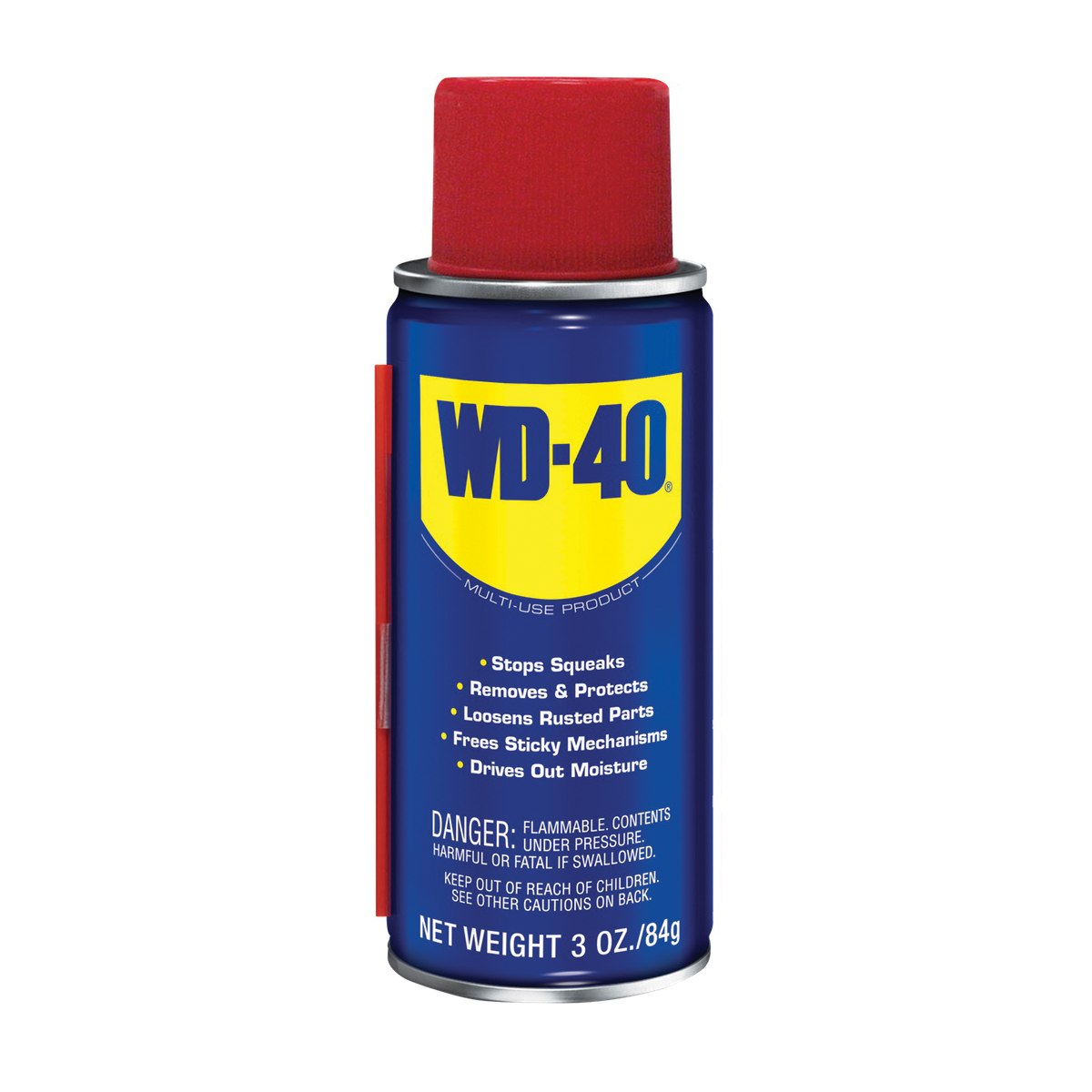 WD-40 110108 Lubricant, Multi-Purpose, Petroleum Base, Light Amber, 3 oz Can, Liquid