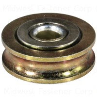 Midwest Fastener 66121 Sliding Door Roller, 1 in Dia Roller, Steel - 1