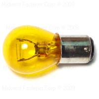 Midwest Fastener 65604 Miniature Light Bulb, 14 V, Double Contact Bayonet, Amber, #1034