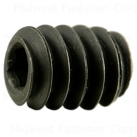 Midwest Fastener 60982 Set Screw, #6-32 Thread, 3/16 in L, Coarse Thread, Socket Drive, Steel, 25 PK