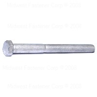 53495 Hex Bolt, 5/8-11 Thread, 7 in OAL, Galvanized, Coarse Thread