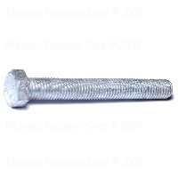 53491 Hex Bolt, 5/8-11 Thread, 5 in OAL, Galvanized, Coarse Thread