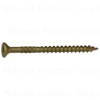 53297 Deck Screw, #9 Thread, 2-1/2 in L, Bugle Head, Star Drive, Steel, XL1500-Coated, 880 PK