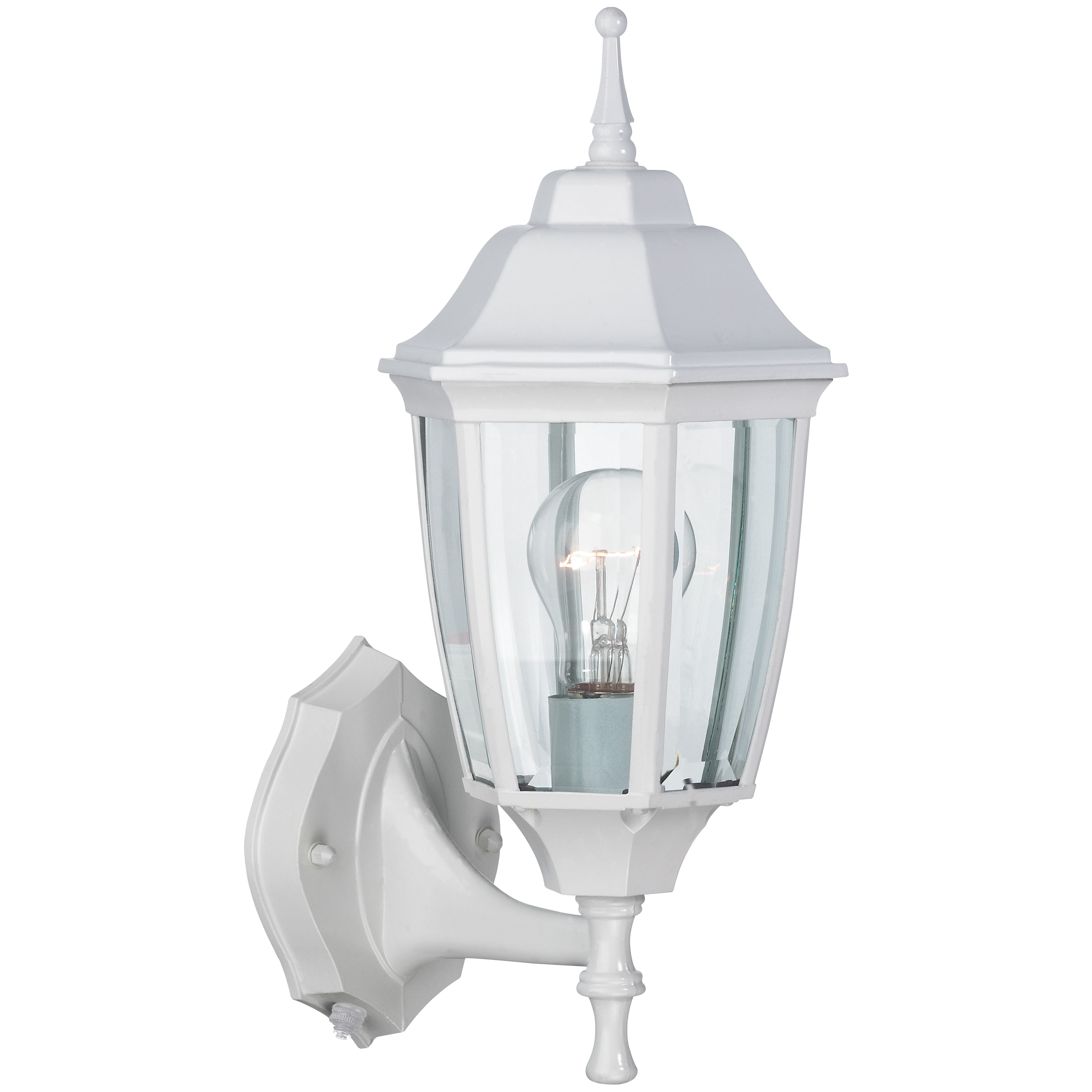 DTDW Dusk/Dawn Lantern, 60 W, Medium Base Bulb or CFL Bulb(Sold Separately) Lamp, Aluminum Fixture