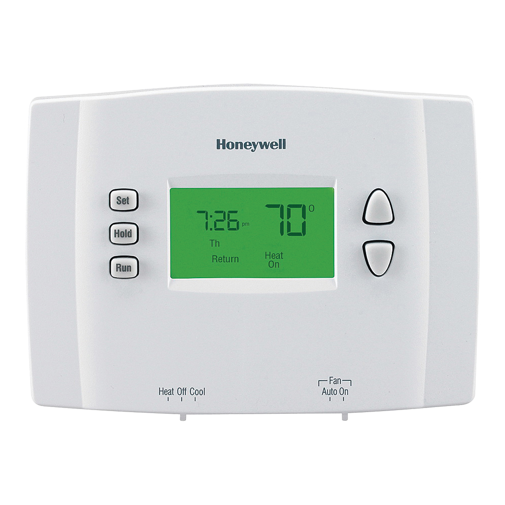 RTH2300B1012/A Programmable Thermostat, Backlit Display, White