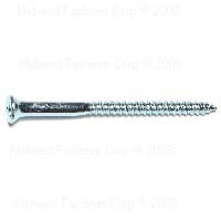 Midwest Fastener 23274 Screw, #14 Thread, 3-1/2 in L, Flat Head, Phillips Drive, Zinc, 5 PK - 1