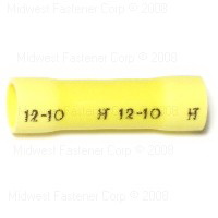 Midwest Fastener 11020 Butt Splice Connector, #12-10 Wire, Plastic Insulation - 1