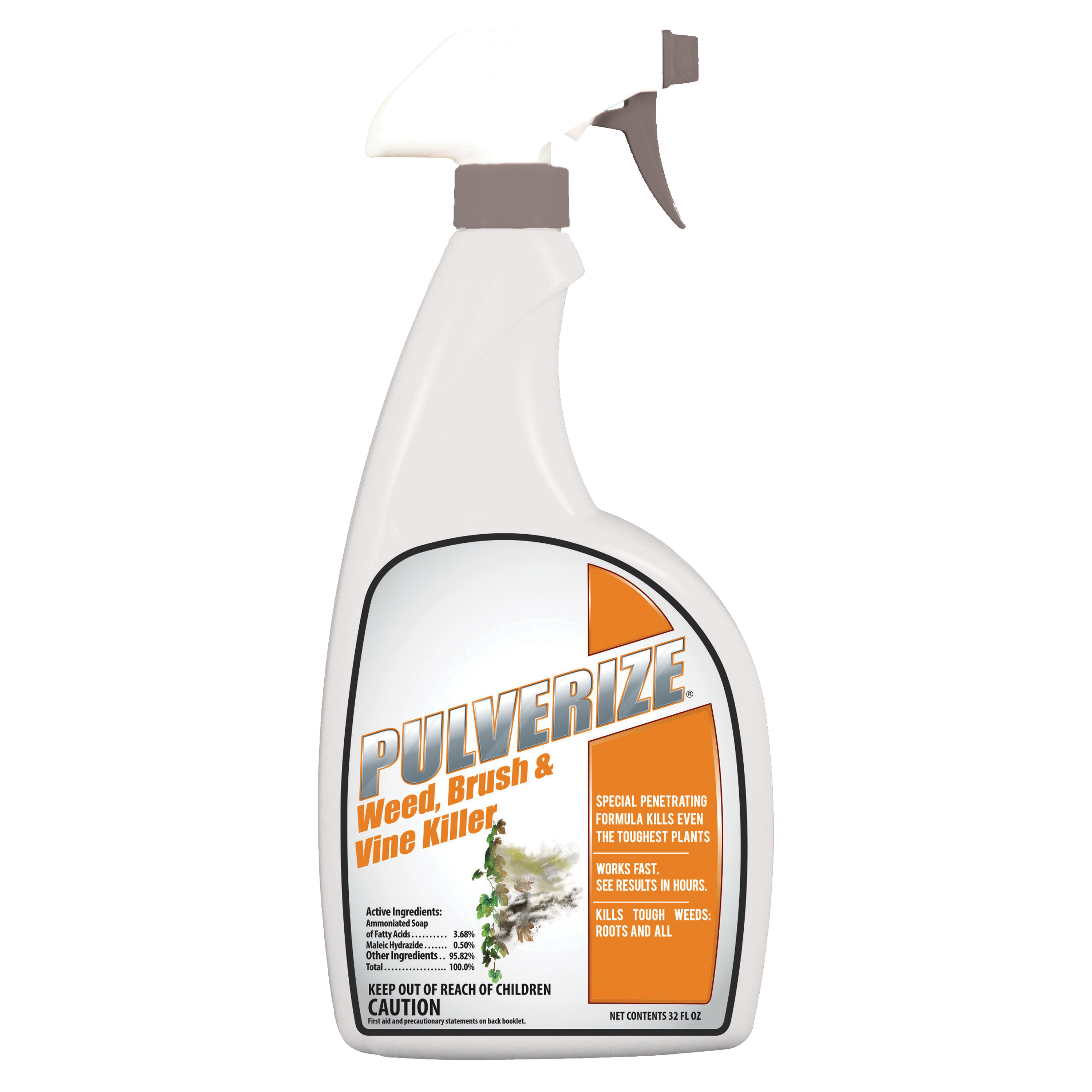 Pulverize PWBV-U-032 Brush and Vine Killer, Liquid, Clear, 32 oz Bottle - 1