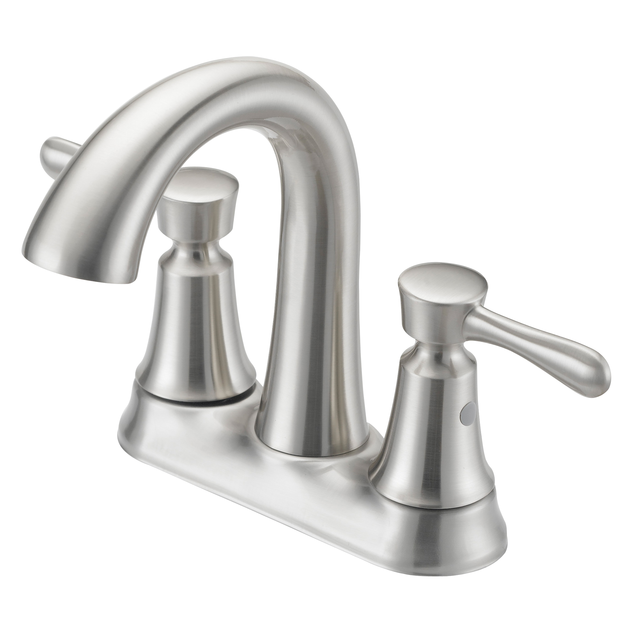 Boston Harbor F51B0035NP Lavatory Faucet, 1.2 gpm, 2-Faucet Handle, 3-Faucet Hole, Metal/Plastic, Brushed Nickel