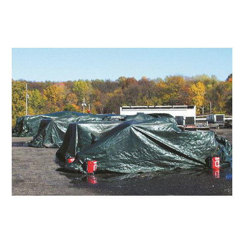 Polytuf Forest Shade A30X50 UV Tarp, 50 ft L, 30 ft W, 9 to 10 mil Thick, HDPE, Green - 2