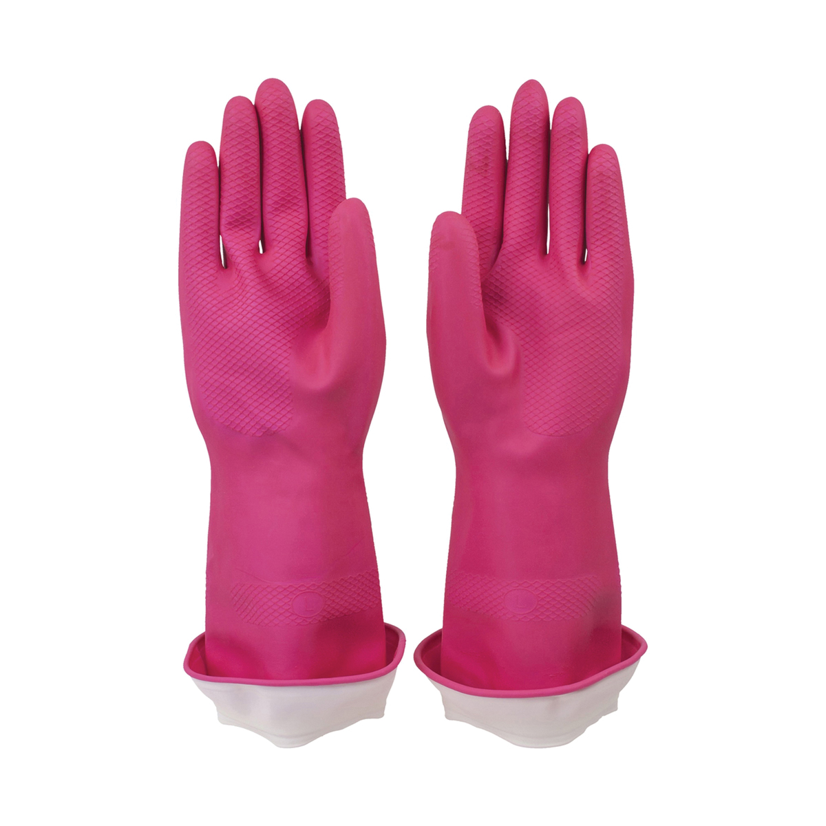Casabella WaterBlock 46050 Cleaning Gloves, M, Latex, Pink - 2