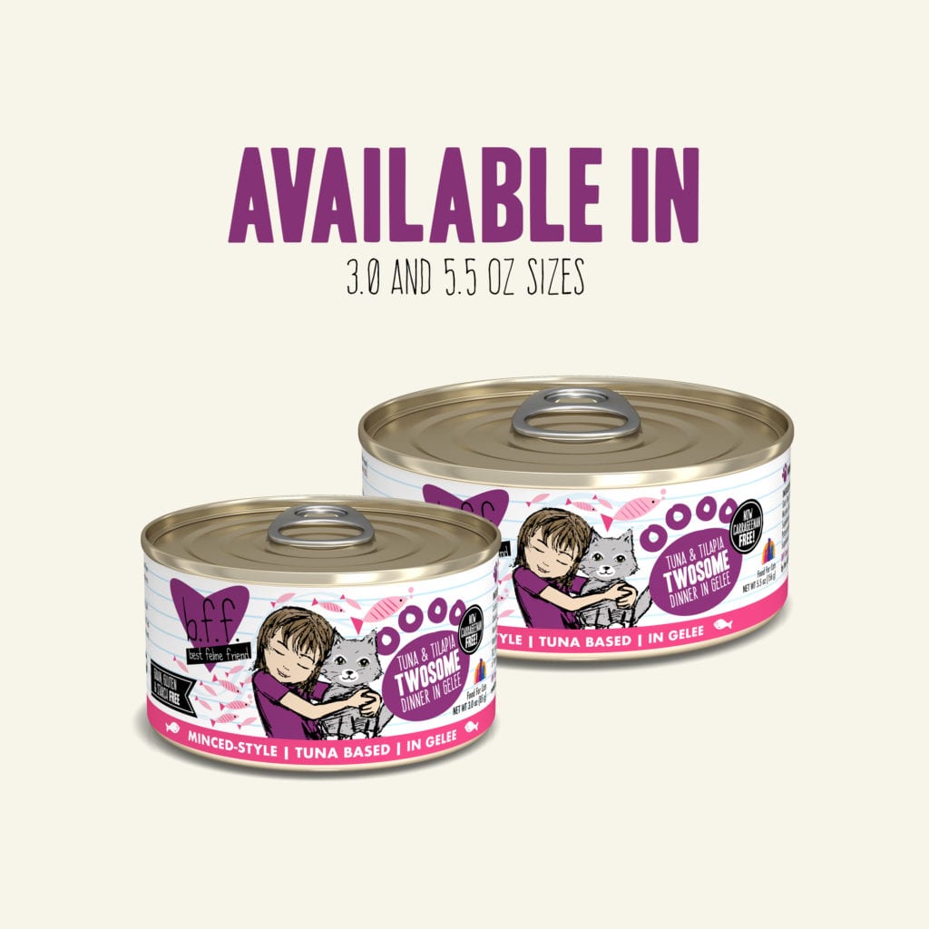 BFF 1307 Cat Food, Tilapia, Tuna Flavor, 5.5 oz Can - 3