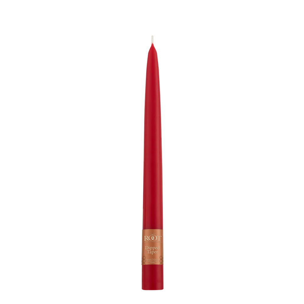 Root 7968 Taper Candle, 1 hr Burning, Red Candle - 1