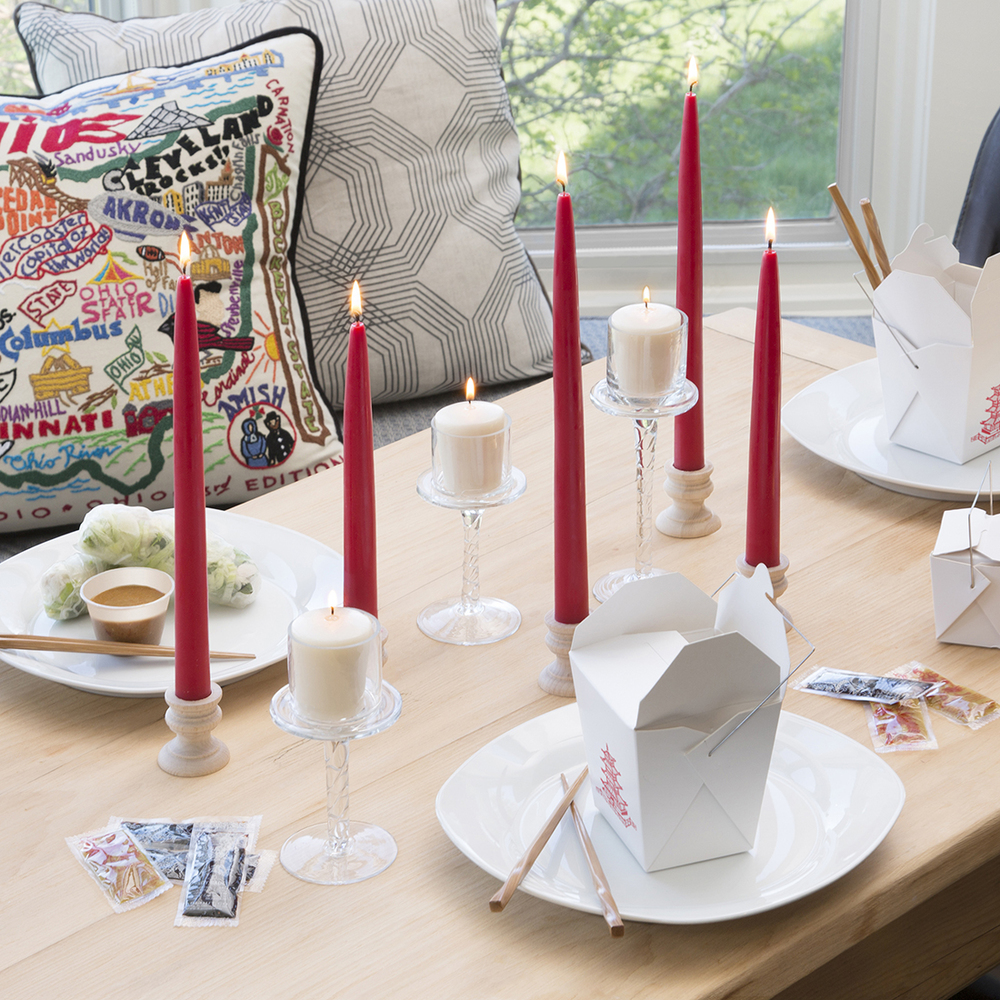 Root 7968 Taper Candle, 1 hr Burning, Red Candle - 3