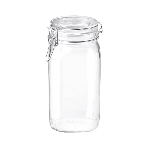Fido 149230 Storage Jar, 54.75 oz Capacity, Glass - 1