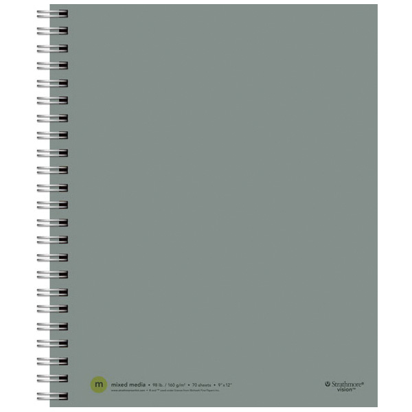 Strathmore STR-662-59 Mix Media Pad, Author: Jane Oliver, 70-Sheet, Wire Binding - 2