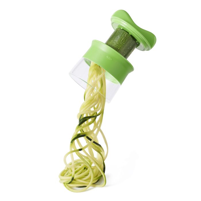 Oxo 11151300 Hand-Held Spiralizer, 3-1/2 in L, Stainless Steel, Green, Non-Slip Grip Handle - 4