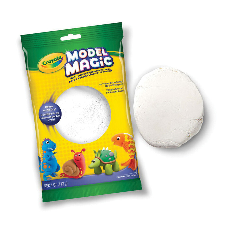 Model Magic 57-4401 Modeling Clay, Clay, White, 4 oz Pack - 2