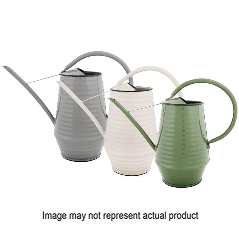 Esschert Design EL003 Indoor Watering Can, 0.9 L Can, Gray/Green/White - 1