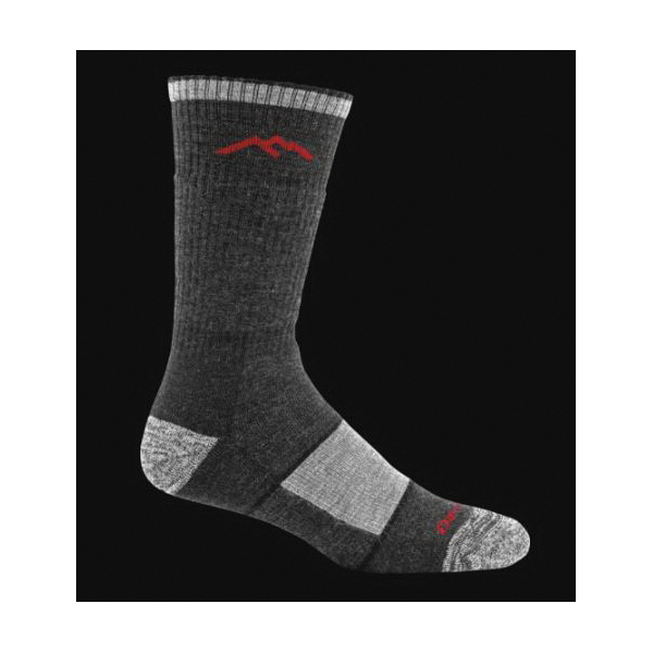 Darn Tough 1405-BLACK-L Hiker Boot Socks, Men's, L, Merino Wool/Nylon/Spandex, Black - 1