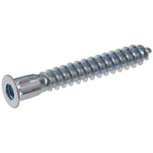 HILLMAN 57194 Connector Screw, M5 Thread, 50 mm L, Hex, Socket Drive, Pointed Tip Point, Steel, Zinc, 25 PK - 1
