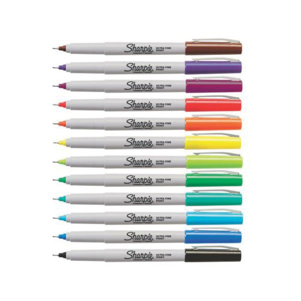 Sharpie 37243 Permanent Marker, Aqua Lead/Tip - 3