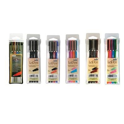 Marvy Uchida LePen 430007300 Pen, 0.3 mm Tip, Micro-Fine Tip, Teal Ink, Dye Ink - 2