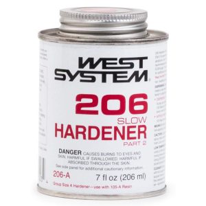 West System 206-A Slow Hardener, Liquid, Ammonia, Colorless, 7 oz - 1