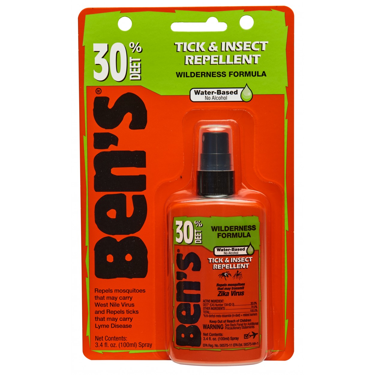 Ben's 0006-7187 Tick and Insect Repellent, Liquid, Insecticidal, 3.4 oz Bottle - 5