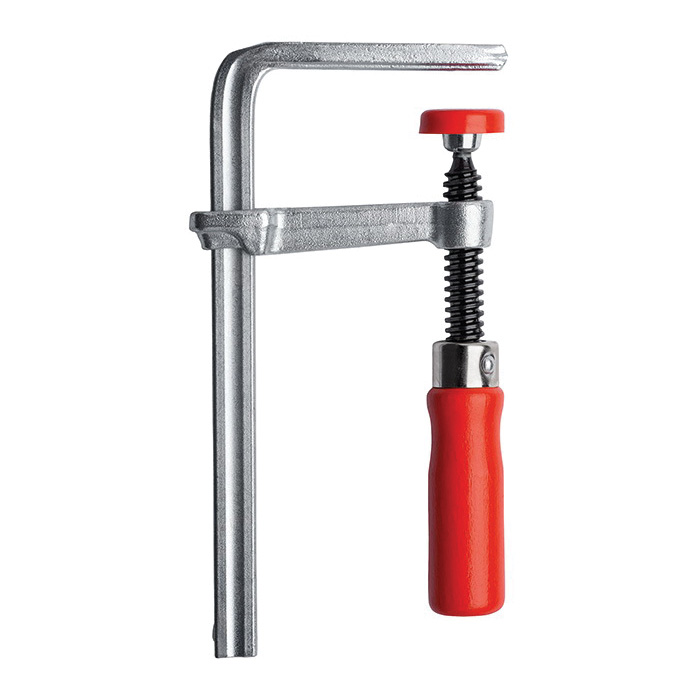 Bessey GTR12 Track/Table Clamp, 1.8 N Clamping, 4-11/16 in Max Opening Size, 2-5/16 in D Throat, Steel Body - 1