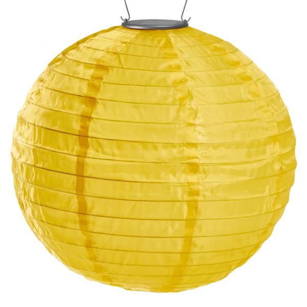Allsop 31617 Solar Lantern, NiMH Battery, Round, LED Lamp, Marigold, Battery Included: Yes