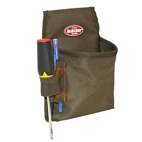 Bucket Boss FlapFit 54160 Fastener Pouch, 3 -Pocket, Poly