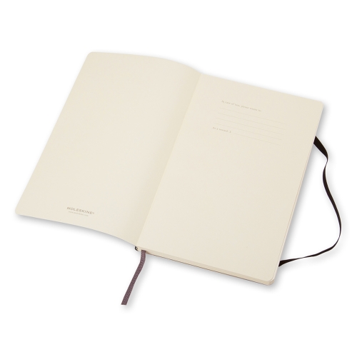 Moleskine 9788883707186 Classic Notebook, Squared Sheet, 5 x 8-1/4 in Sheet, 192-Sheet, Ivory Sheet - 2
