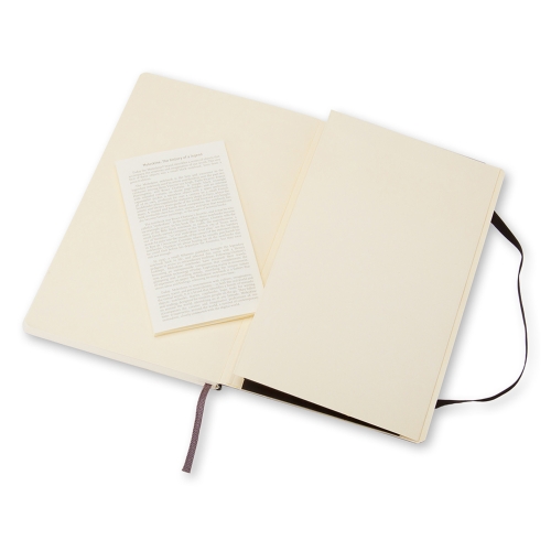 Moleskine 9788883707186 Classic Notebook, Squared Sheet, 5 x 8-1/4 in Sheet, 192-Sheet, Ivory Sheet - 3