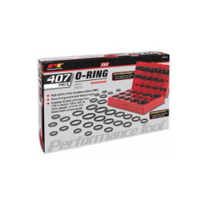 Performance Tool W5202 O-Ring Assortment, Nitrile Butadiene Rubber, 407-Piece