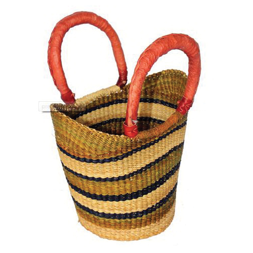African Market Baskets G-133 Mini Shopping Tote - 1