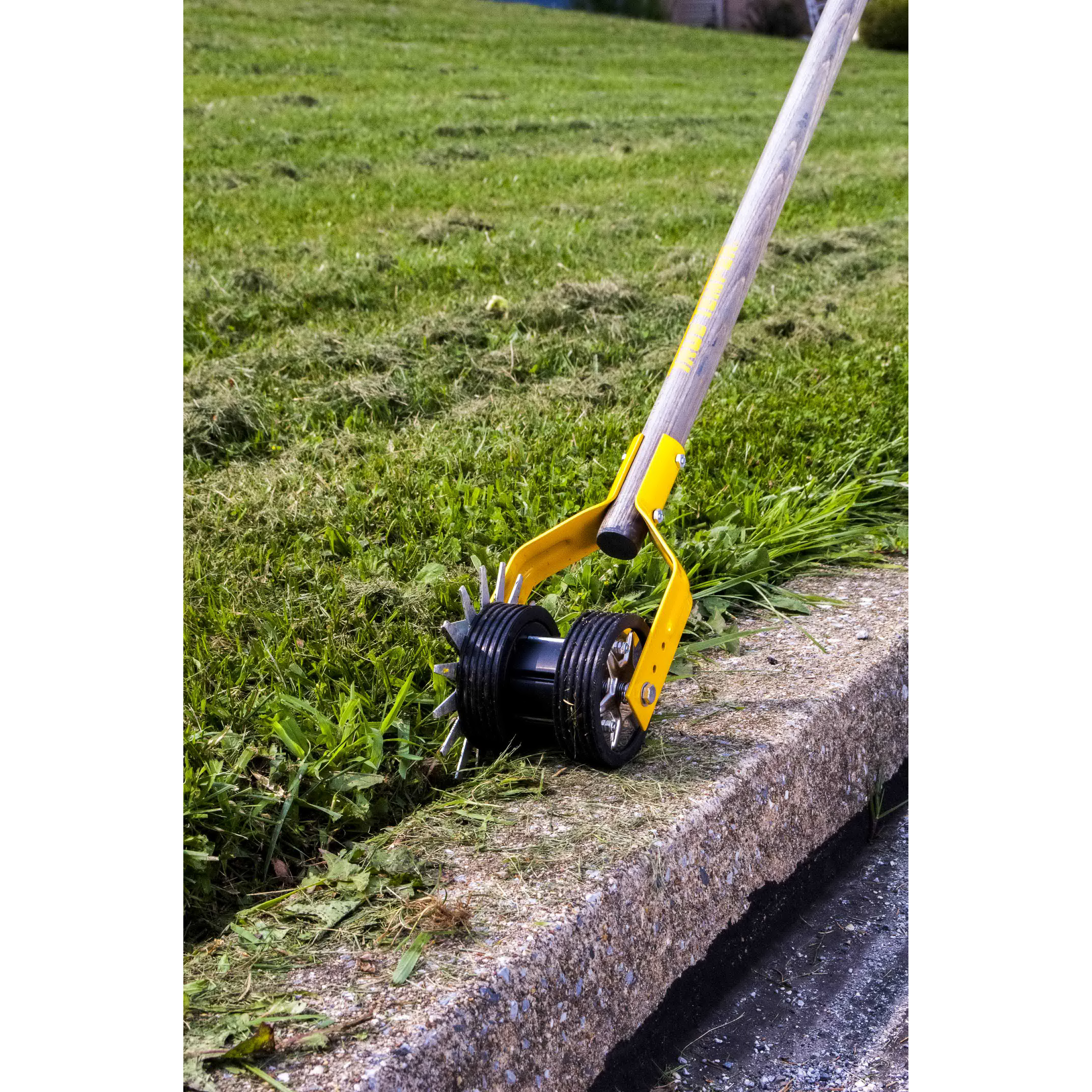 True Temper 28112200 Rotary Edger, Hardwood Handle, Cushion-Grip Handle, 62-1/2 in OAL
