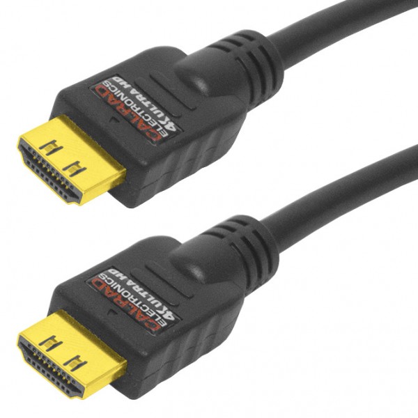 Calrad Electronics 55-668-15 HDMI Cable, Male, Male, 28 AWG Wire, PVC Sheath, Black Sheath, 15 ft L - 1
