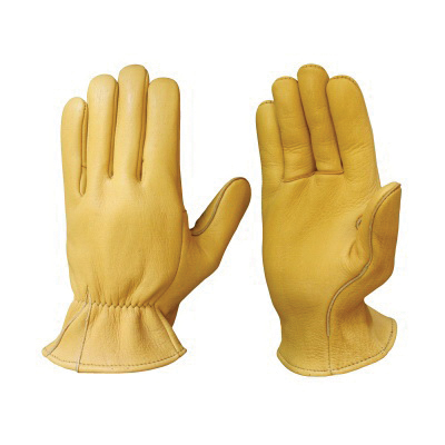JRC 439EB10 Gloves, 10, Wing Thumb, Leather, Gold - 1