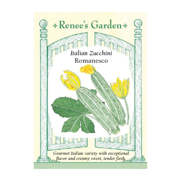 Renee's Garden 5111 Romanesco Zucchini, Zucchini, Cucurbita Pepo - 1