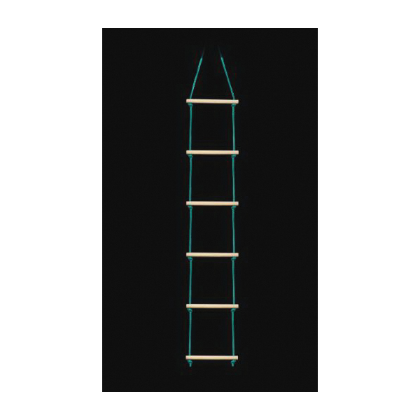 b4 ADVENTURE NINJALINE Series SLA.790 Climbing Ladder Obstacle, 250 lb, Polyethylene, Teal - 1