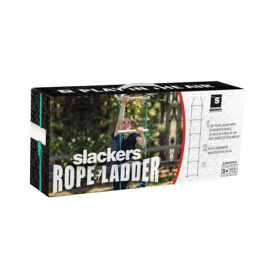 b4 ADVENTURE NINJALINE Series SLA.790 Climbing Ladder Obstacle, 250 lb, Polyethylene, Teal - 2