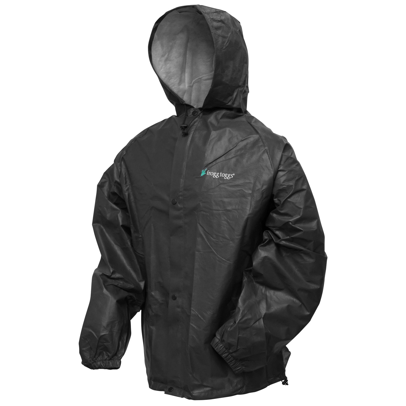 Frogg Toggs PL12140-01M/L Pro Lite Rain Suit, M/L, Black, Adjustable Collar, Zipper Closure - 2