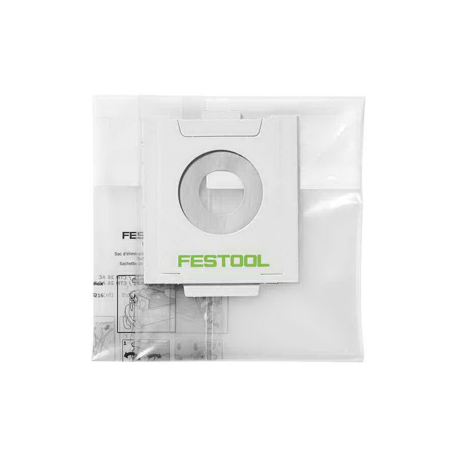 Festool 496215 Disposable Dust Liner, Clear/White - 1