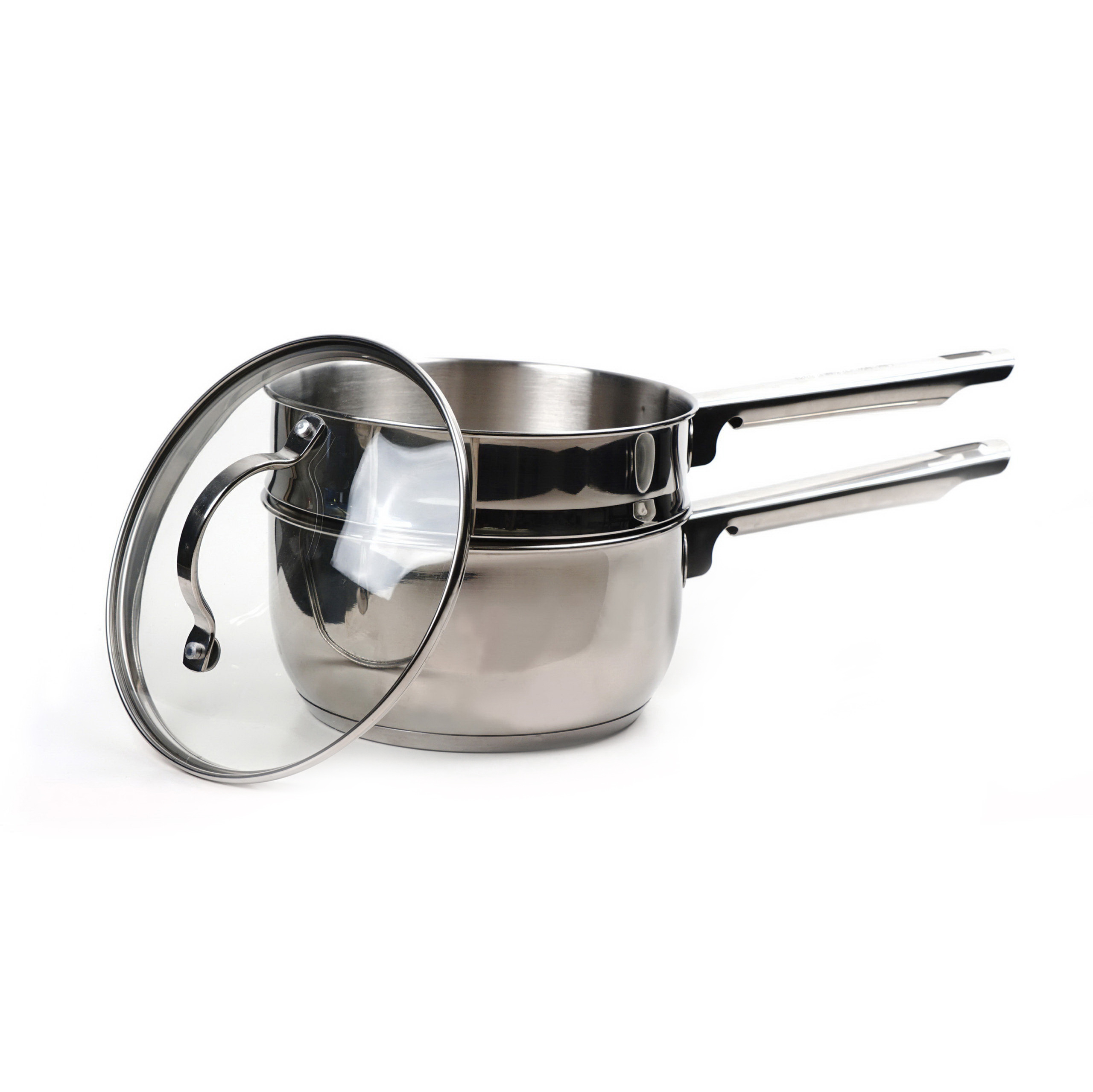 Endurance TDB-2 Induction Double Boiler, 2 qt, 6 in H Boiler, Stainless Steel - 1