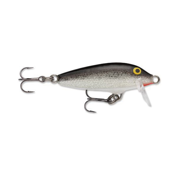 Rapala Original Floating F03S Fishing Lure, Minnow, 2-Hook, Balsa Wood, Silver Lure