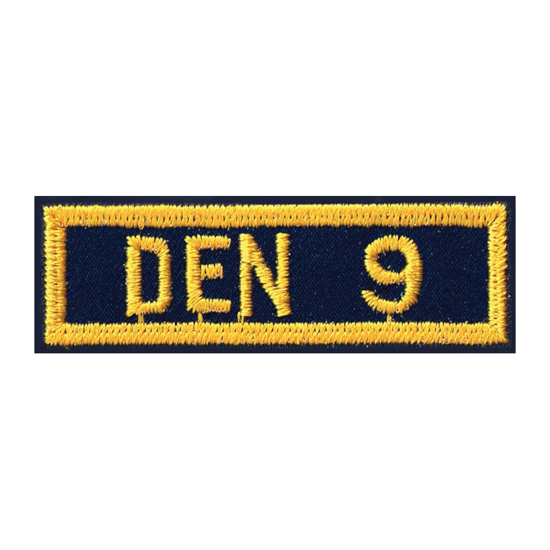 Boy Scouts Of America 10709 Numerical Emblem, Navy Blue/Yellow - 1