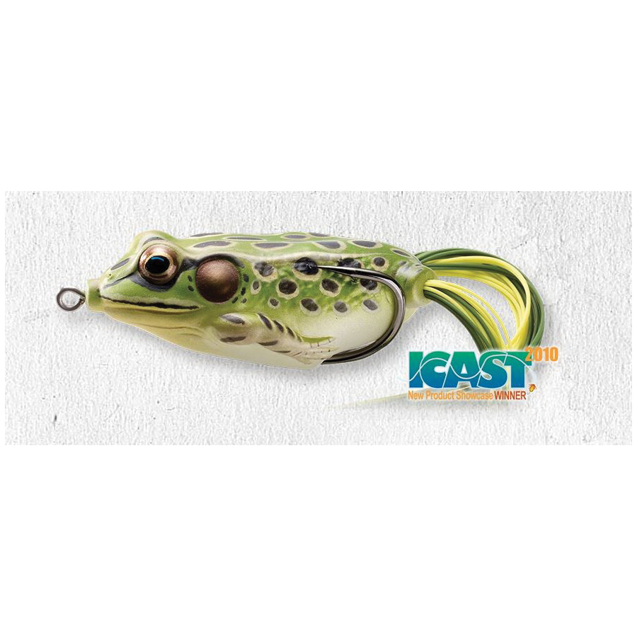 Livetarget FGH45T508 Fishing Lure, Frog, Brown/Green Lure