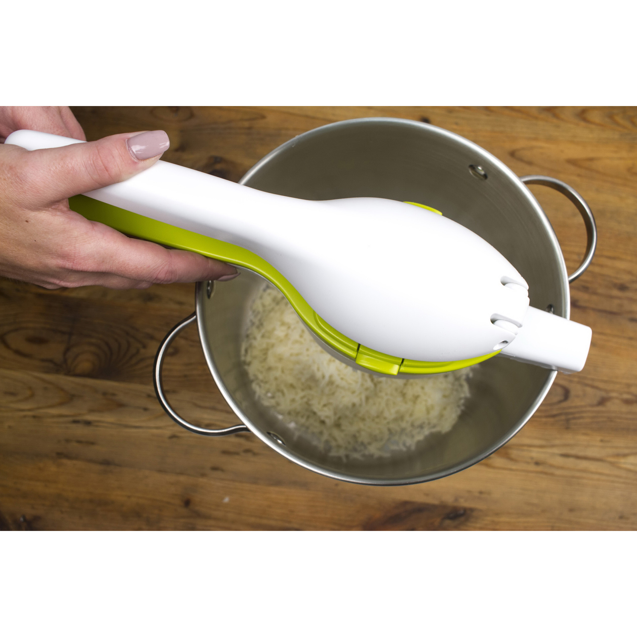 RSVP International (SPUD) Potato Ricer, White/Green | Mash Potatoes - Thumbnail 5